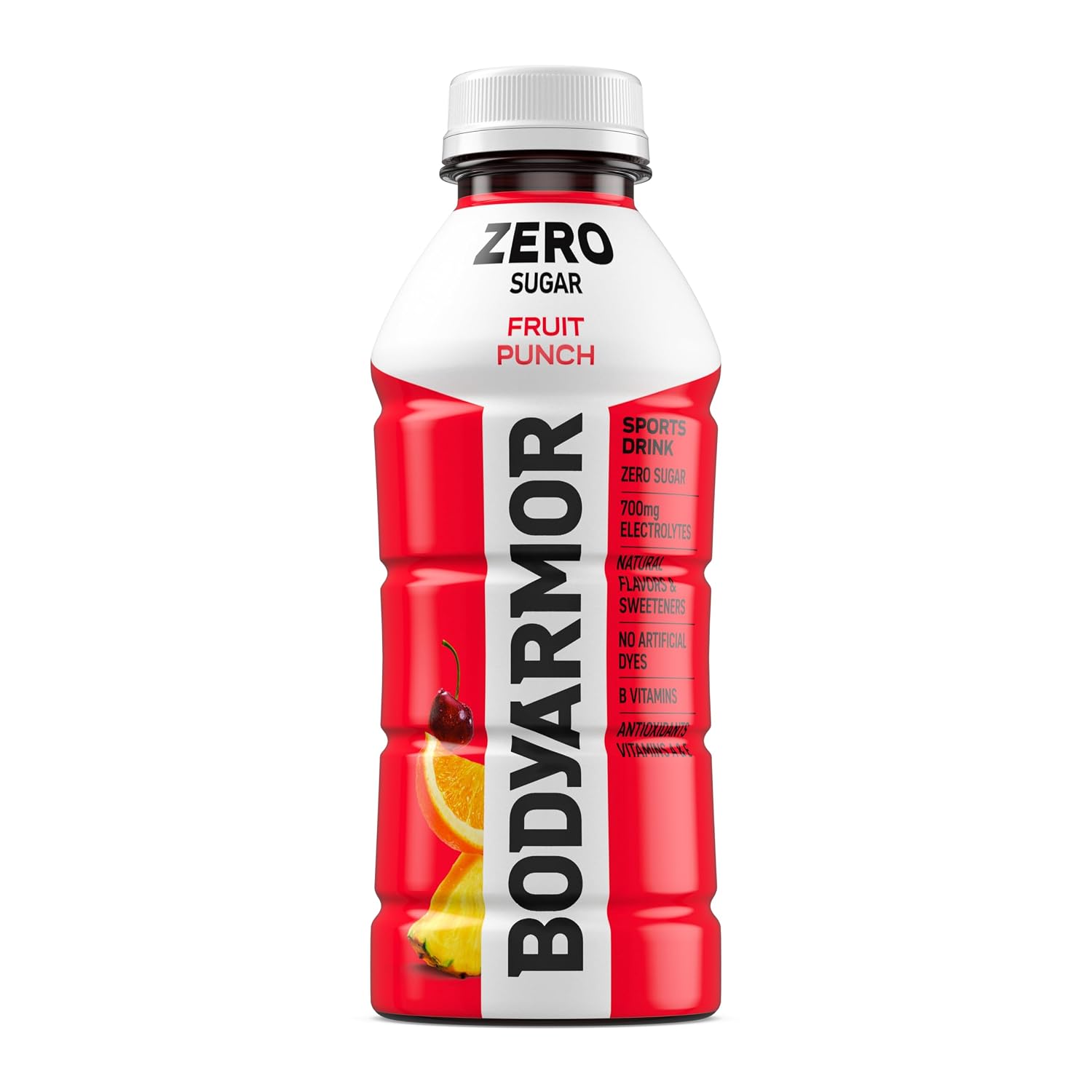 BODYARMOR ZERO Sugar Electrolyte Drink, Fruit Punch, 16 Oz (12 Pk)