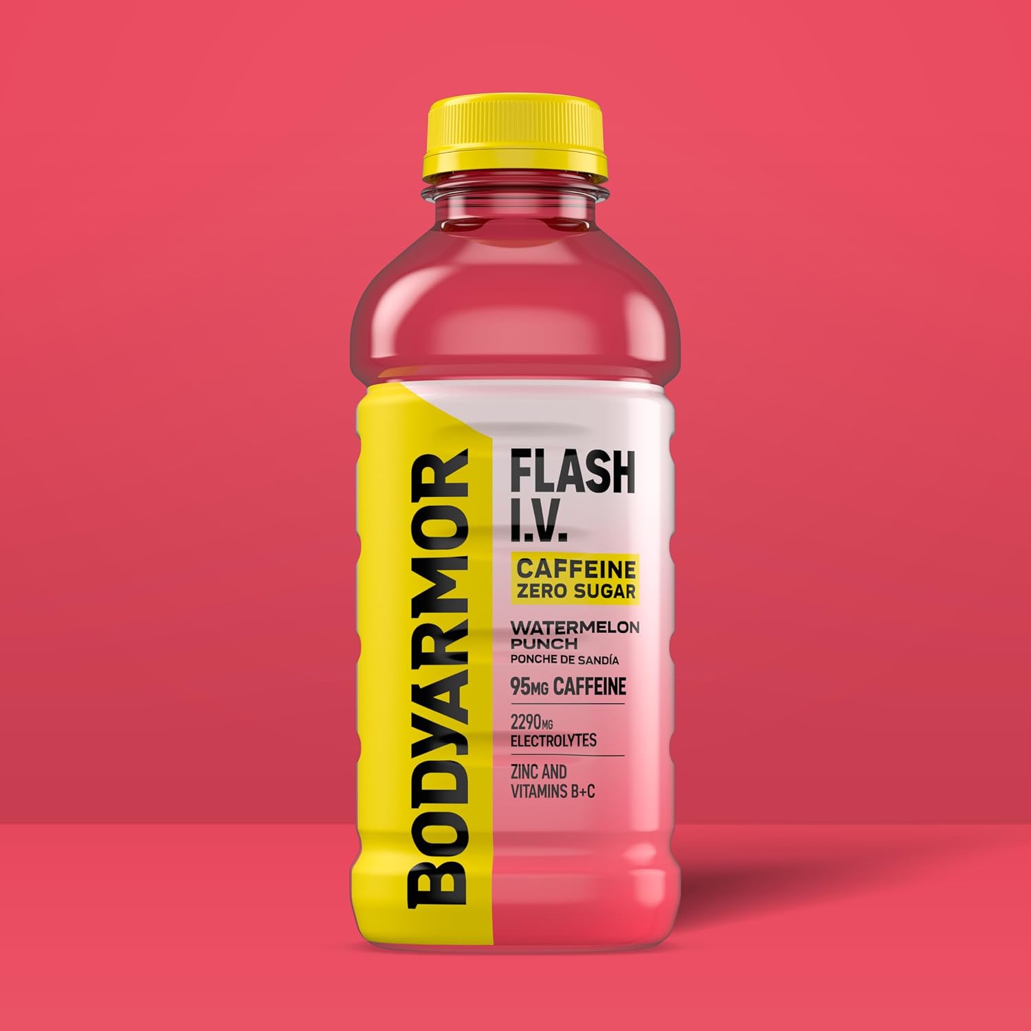 BODYARMOR Flash IV Caffeine + Zero Sugar Drink, Watermelon, 20 Oz (12 Pk)
