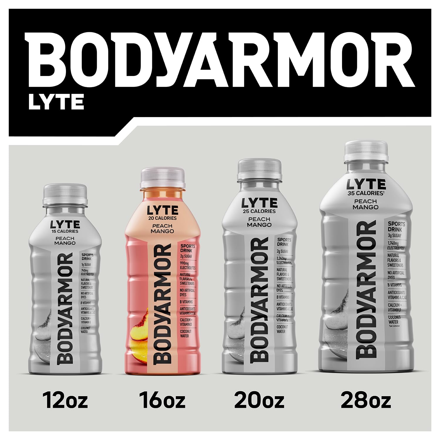 BODYARMOR LYTE Sports Drink, Strawberry Banana, 16 Oz (12 Pk)