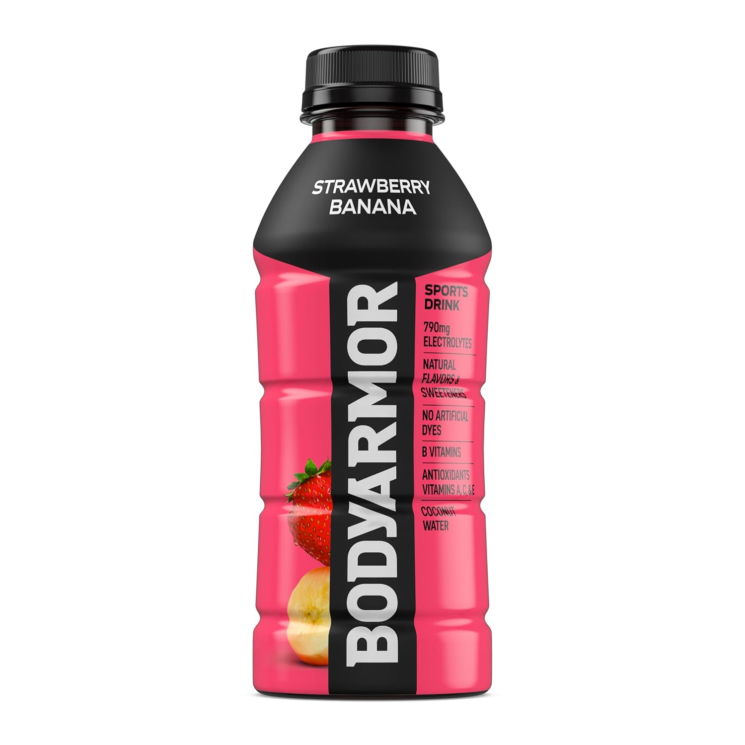BODYARMOR Sports Drink, Strawberry Banana Electrolyte Drink, 16 Oz (12 Pk)