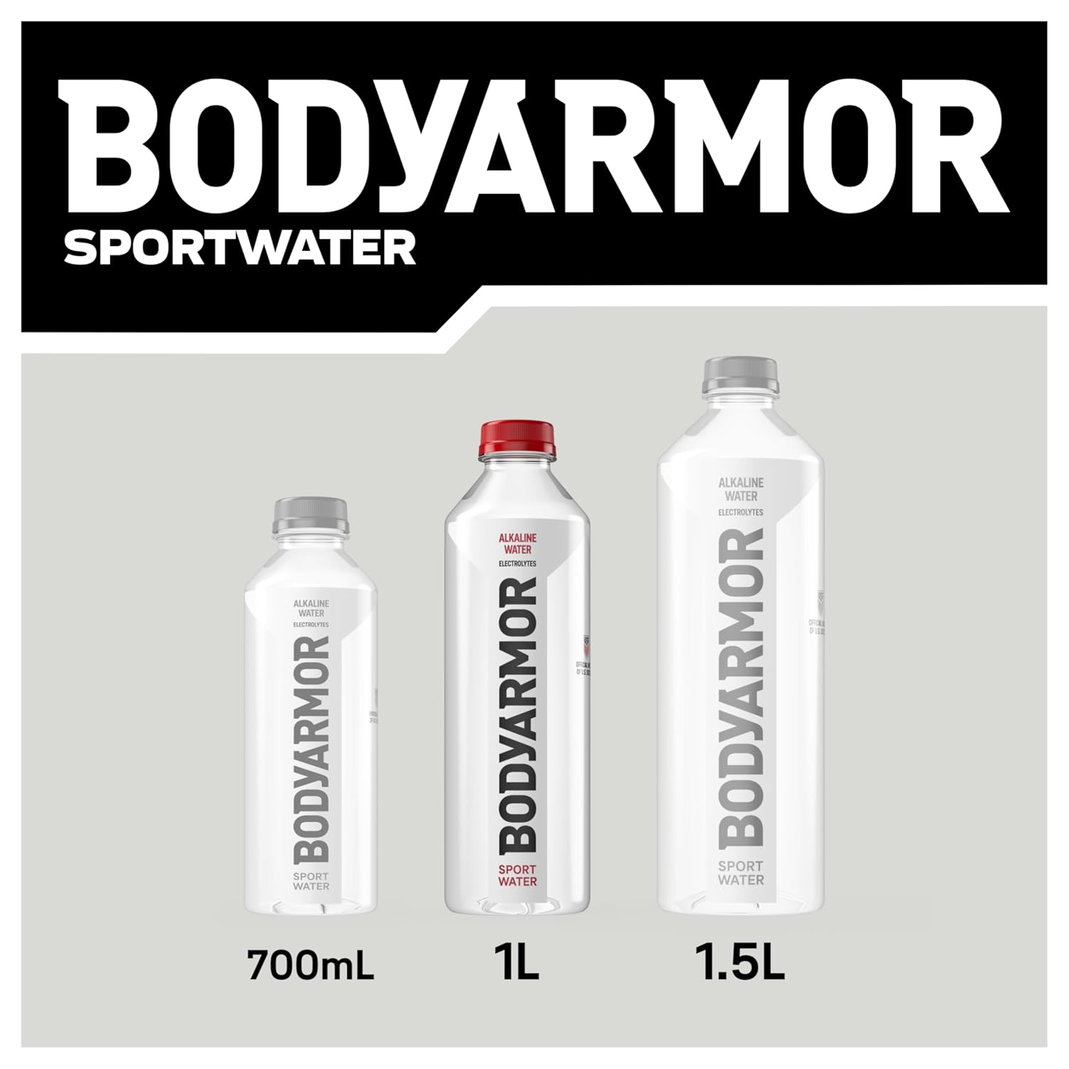 BODYARMOR SportWater, High Alkaline Water Pack + Electrolytes, 1L (12 Pk)