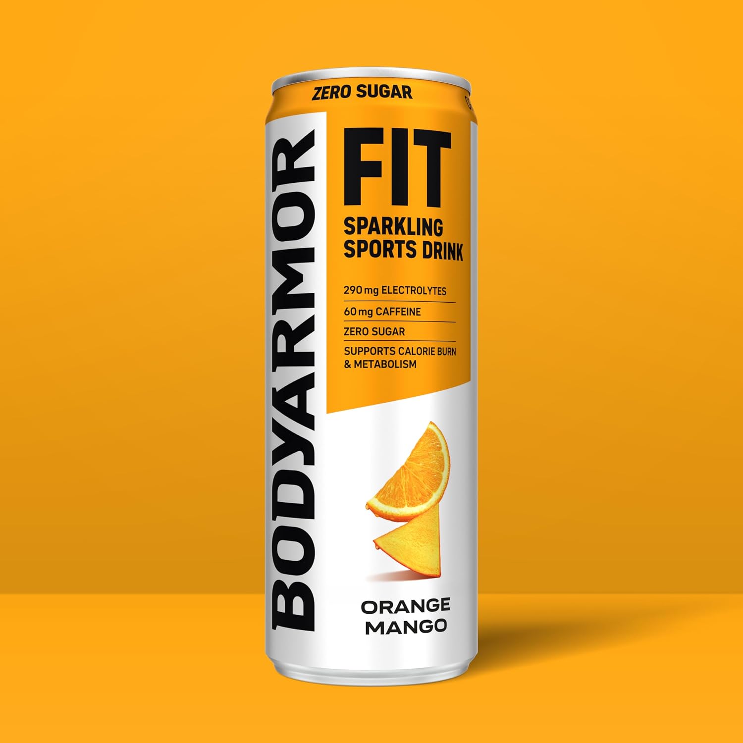 BODYARMOR FIT Sparkling Sports Drink, Zero Sugar Orange Mango, 12oz (4pk)