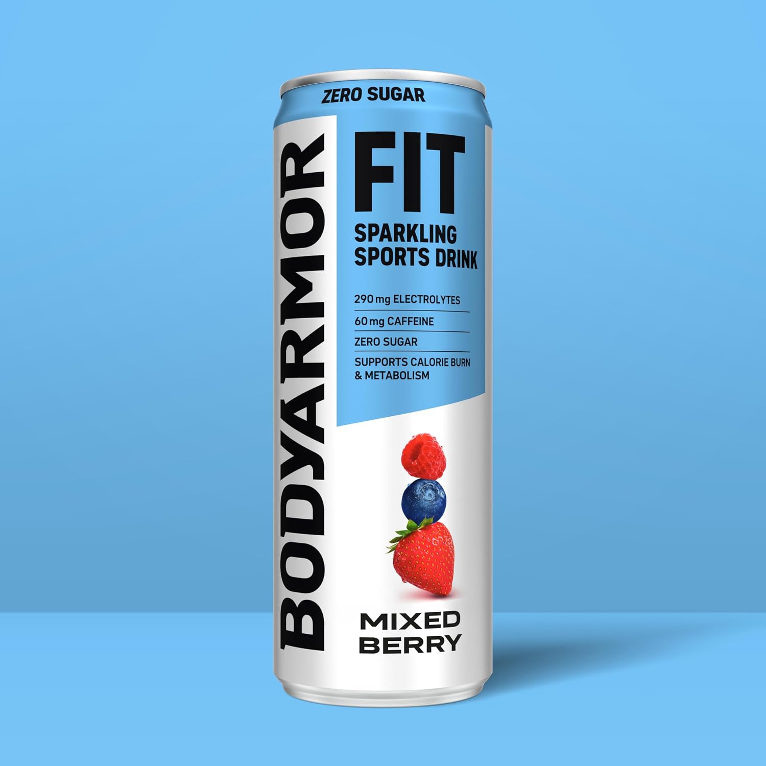 BODYARMOR FIT Sparkling Sports Drink, Zero Sugar Mixed Berry, 12oz (4pk)