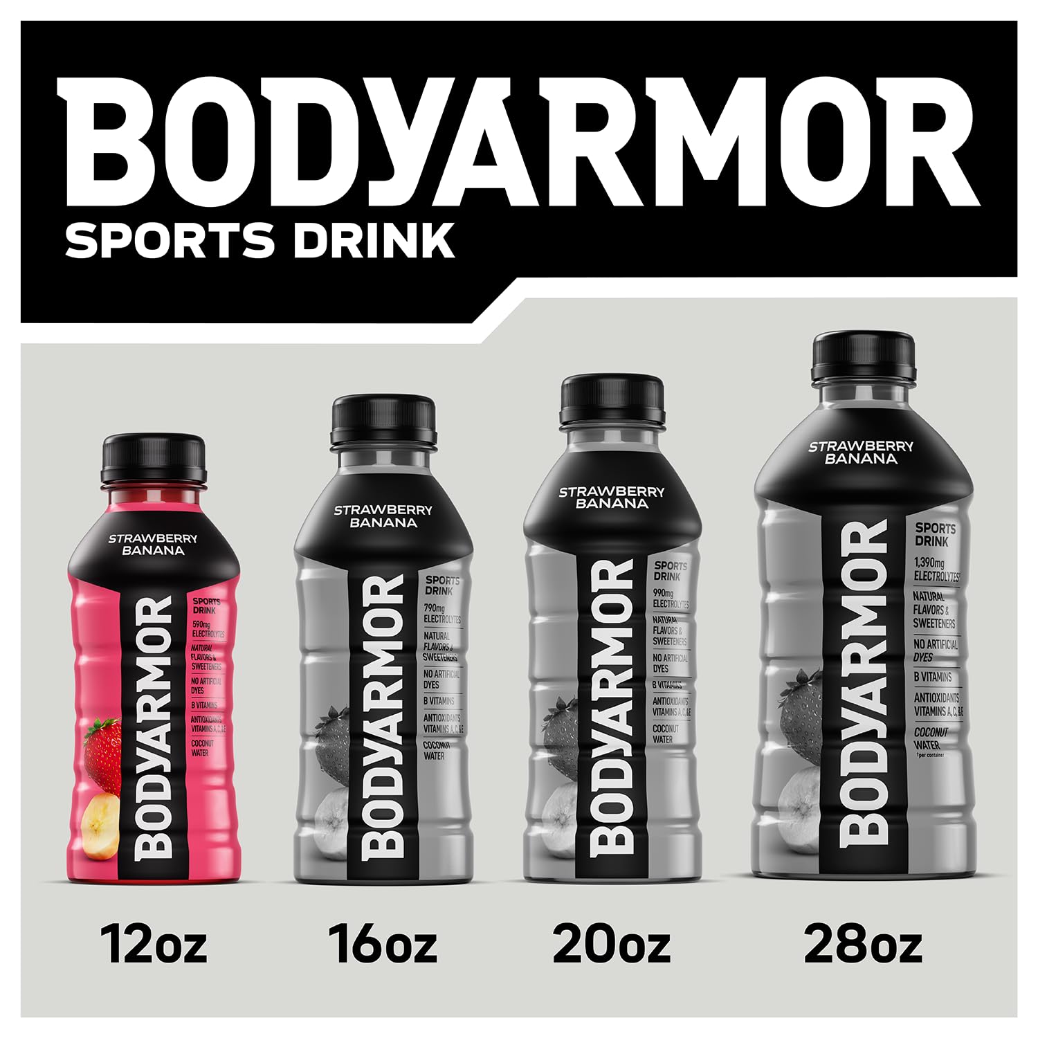 BODYARMOR Sports Drink, Tropical Punch Electrolyte Drink, 12 Oz (8 Pk)