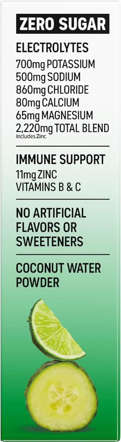 BODYARMOR Flash IV Zero Sugar Electrolyte Mix, Cucumber Lime, 6 Ct